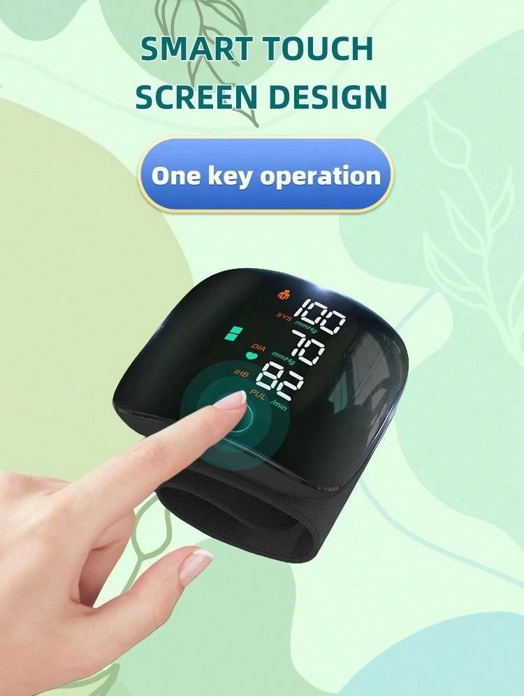 جهاز مراقبة ضغط الدم الاحترافي للمعصم - سهل الاستخدام، قابل لإعادة الشحن عبر USB 